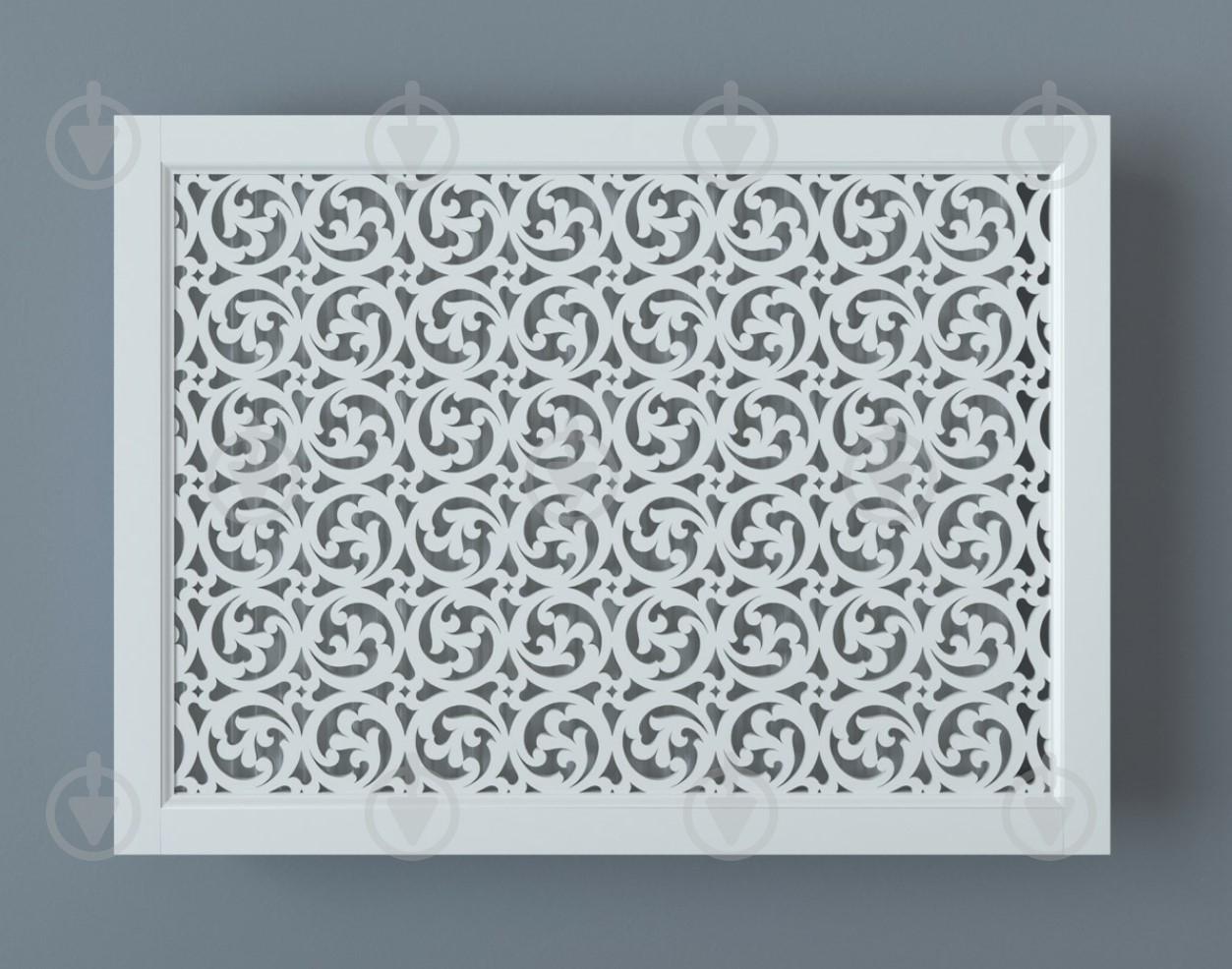 Экран-решетка декоративная на батарею отопления R12-F120 Белый (25068522) - фото 2 Экран-решетка декоративная на батарею отопления R12-F120 Белый (25068522) - фото 2