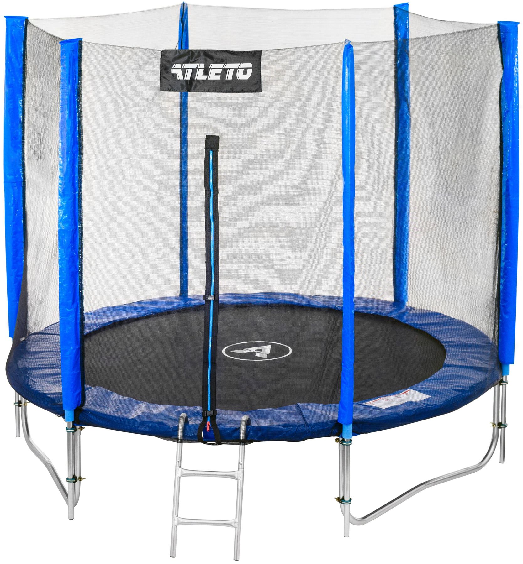 Батут Atleto з подвійними ногами з сіткою 252 см Синій (21000800)