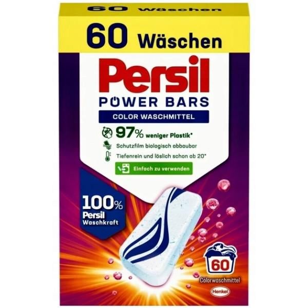 Таблетки для прання Persil Power Bars Color 60 шт. Таблетки для прання Persil Power Bars Color 60 шт.