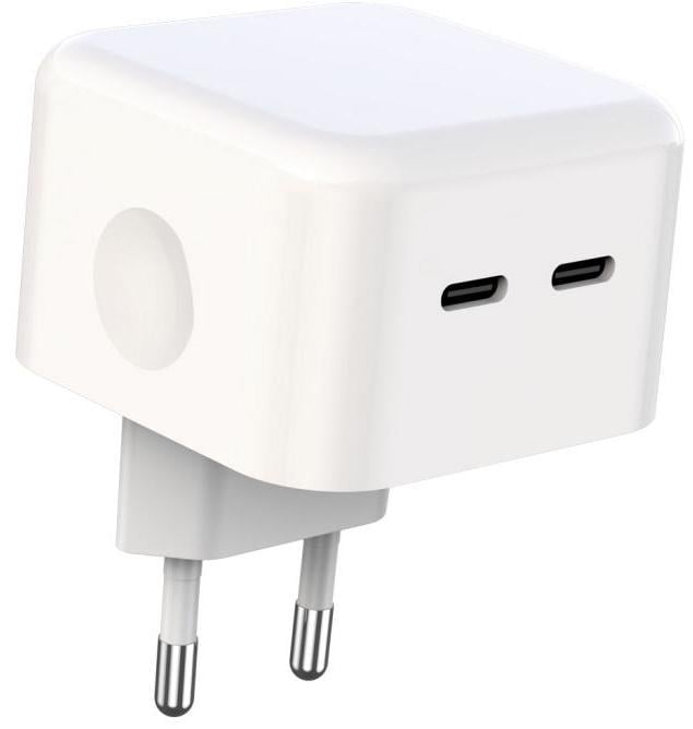 Зарядка быстрая Xo L102 2 Type-C 35W White (36828)