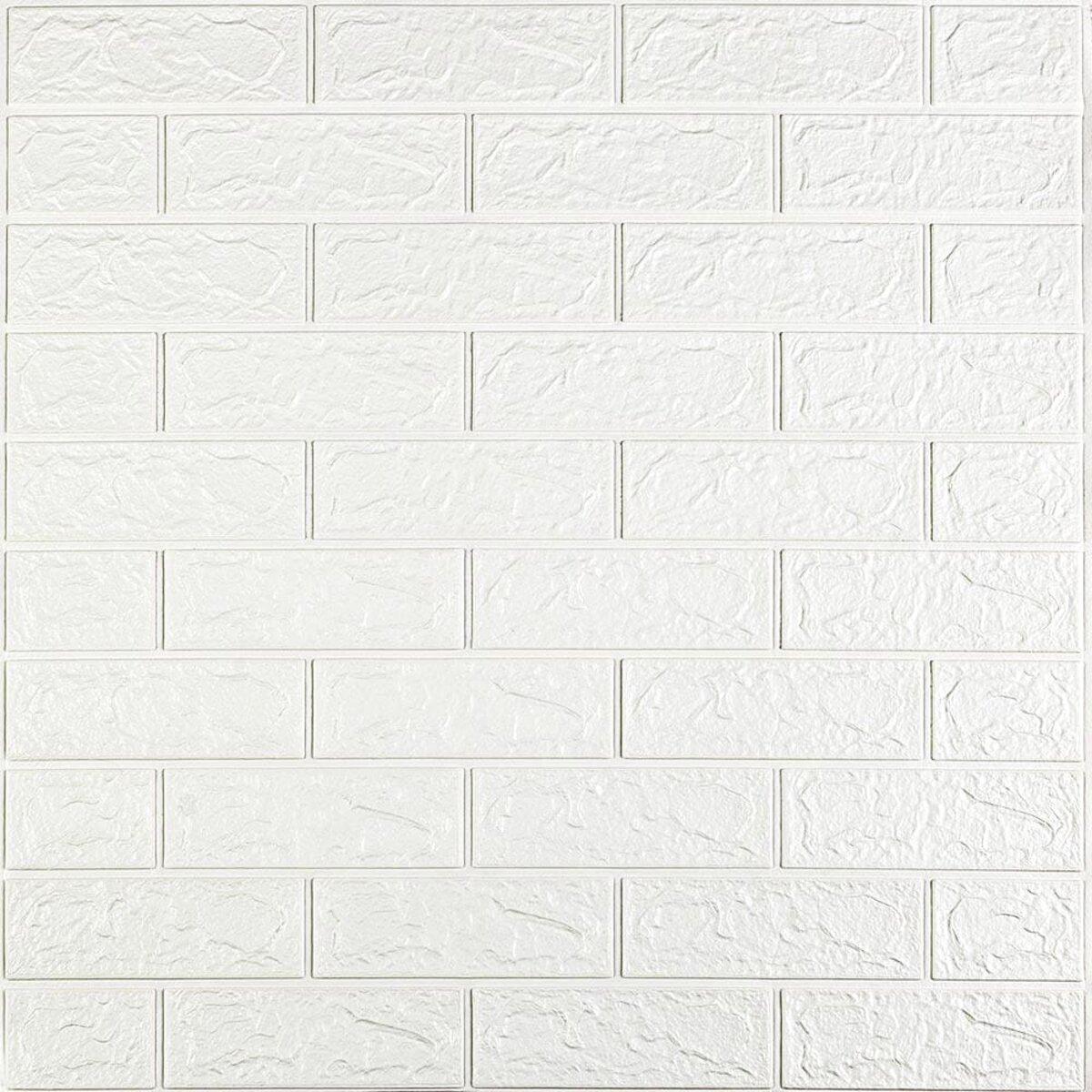 3D-панель Sticker Wall SW-00000174 самоклеящаяся 700х770х3 мм Белый (1315741676)