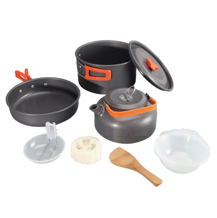 Набор посуды для кемпинга кастрюля/миска/чайник/горшок 9 шт. (28020776) - фото 10