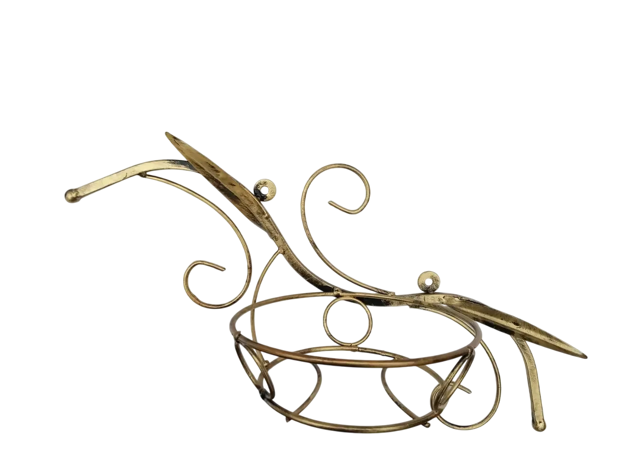 Подставка для цветов Хатинка кованая навесная на 1 вазон 61 см (CNT00011602)