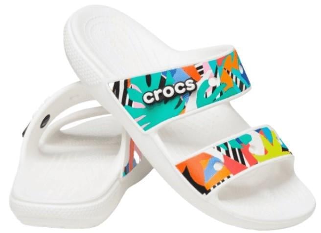 Шльопанці чоловічі утеплені Crocs Classic Retro Resort Sandal Wooden р. 45-46 Білий (15179)