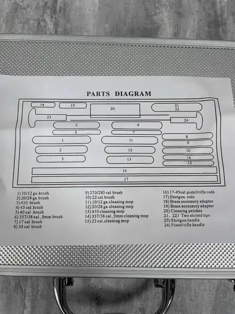 Універсальний набір для чищення зброї різних калібрів в кейсі (30782392) - фото 3 Універсальний набір для чищення зброї різних калібрів в кейсі (30782392) - фото 3