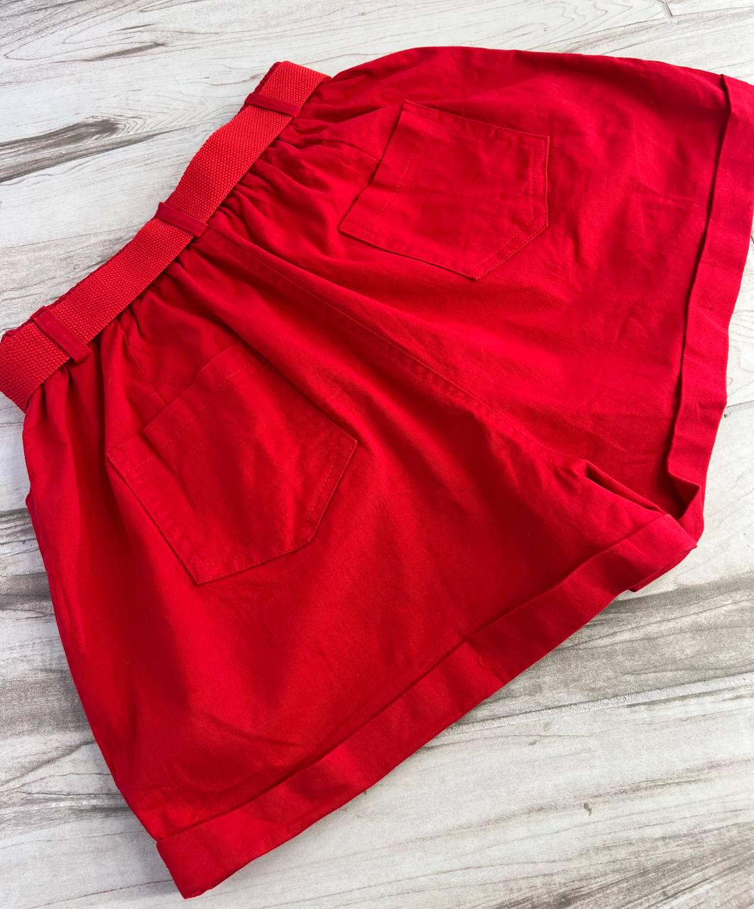 Шорти жіночі A-N 5701 мом на резинці з ременем короткі M 80 см 105 см Червоний - фото 6 Шорти жіночі A-N 5701 мом на резинці з ременем короткі M 80 см 105 см Червоний - фото 6