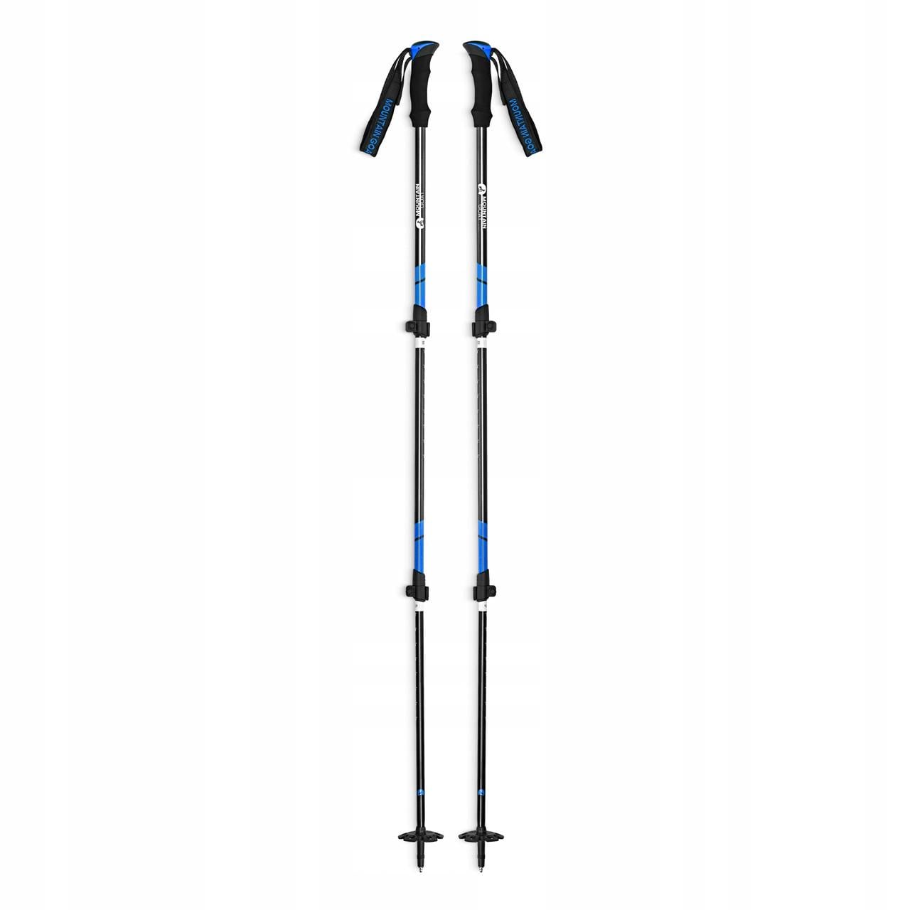 Трекінгові палиці Mountain Goat Peak+ 60-135 см Black/Blue (P-5907739318268)