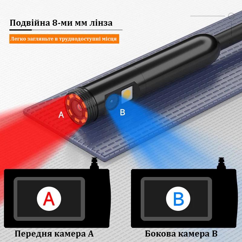 Эндоскоп с экраном Inskam P210 2 камеры 2 м (17907370) - фото 10