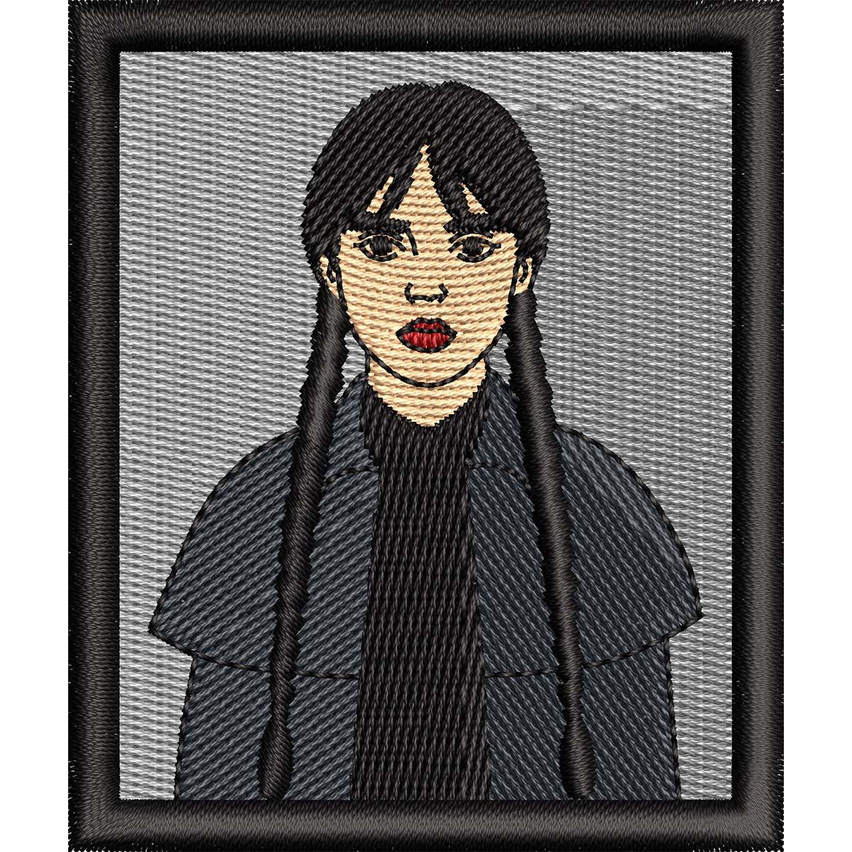 Нашивка патч Венсдей Адамс 6x7 см (20650411)