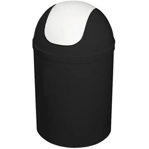 Відро з кришкою BISK 07545 пластикове 5 л Чорно-білий (26356795)