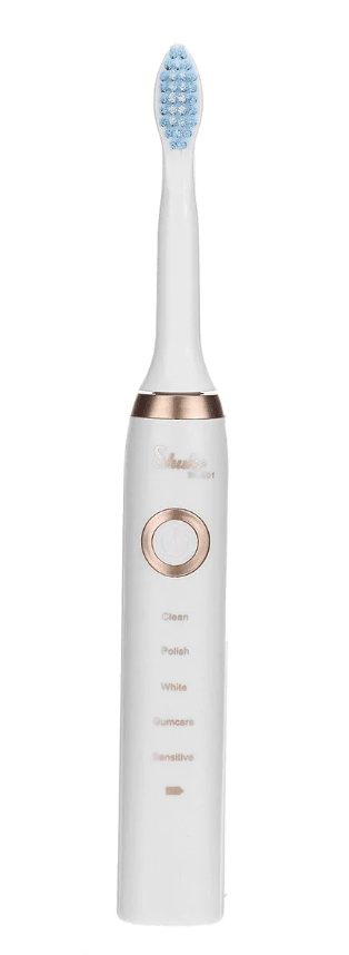 Электрическая зубная щетка Shuke SK-601 с 4 насадками Белый