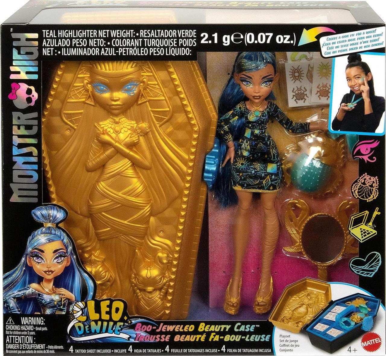 Кукла Monster High Cleo De Nile Boo-Jeweled Beauty Case (2193532300) - фото 5