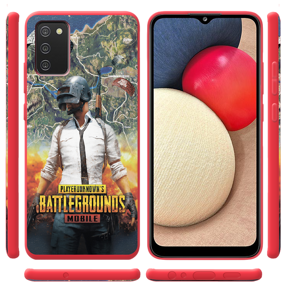 Чохол BoxFace Samsung A025 Galaxy A02S PUBG Mobile Червоний силікон  (41511-up2309-41675) - фото 2