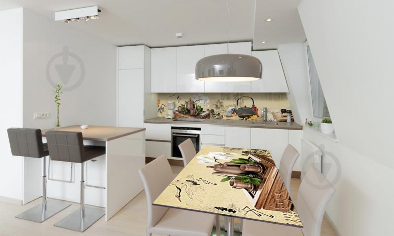 Наклейка виниловая на стол Zatarga «Китайское чаепитие Азия чай» 600х1200 мм Z180389st