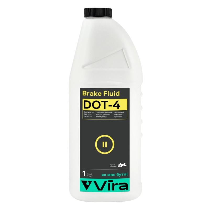 Тормозная жидкость VIRA Brake Fluid DOT-4 1 л (VI1002) Тормозная жидкость VIRA Brake Fluid DOT-4 1 л (VI1002)