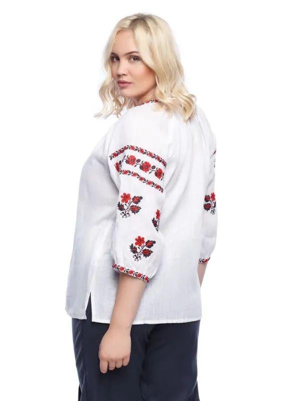 Вышиванка женская р. 54 Белый (641) - фото 3 Вышиванка женская р. 54 Белый (641) - фото 3