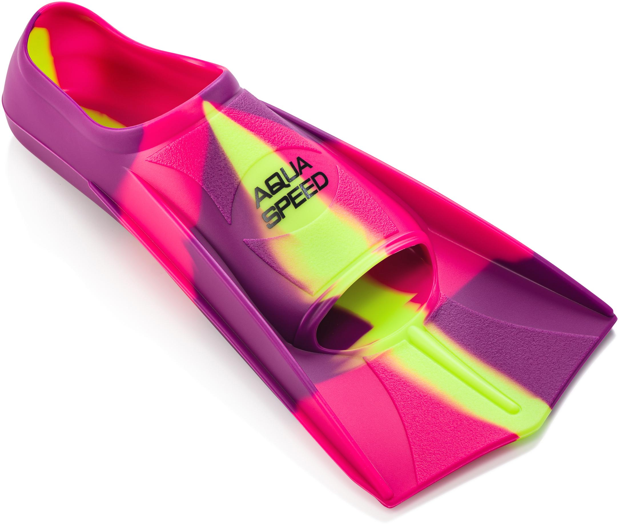 Ласти Aqua Speed ​​Training Fins 7932 137-93 р. 35-36 Рожевий/Фіолетовий/Жовтий (5908217679321) - фото 3