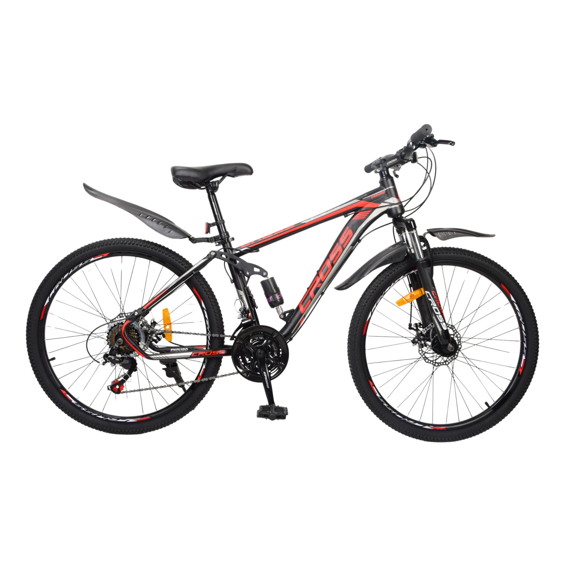 Велосипед Cross Enduro 2022 26" 15" Black/Red