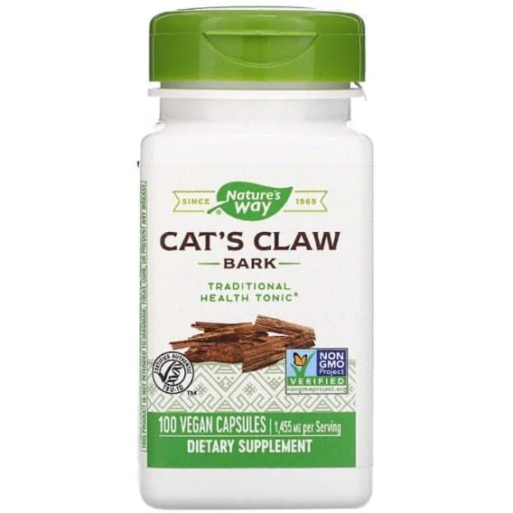 Котячий кіготь Nature's Way Cat's Claw Bark 1455 мг 100 Veg Caps (NWY11450)