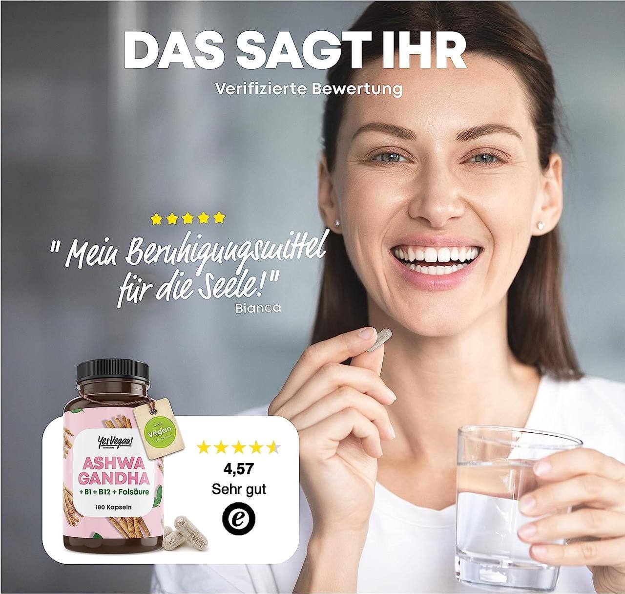 Вітаміни для імунітету KASTINGERS Ашваганда 180 капс. (5009657000V) - фото 5 Вітаміни для імунітету KASTINGERS Ашваганда 180 капс. (5009657000V) - фото 5