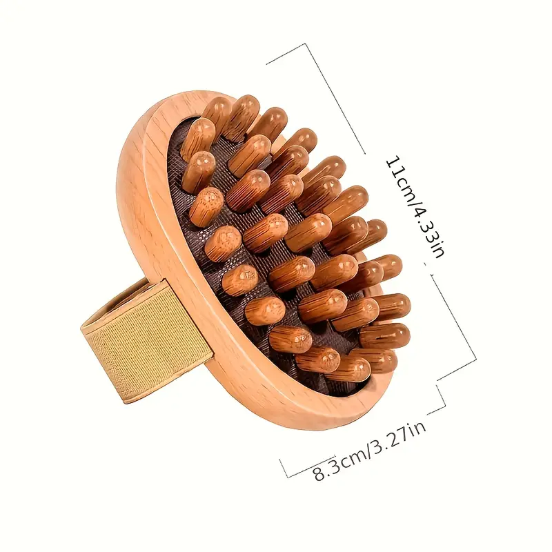 Щітка Гауша масажна з ручкою дерев'яна (27766237) - фото 2 Щітка Гауша масажна з ручкою дерев'яна (27766237) - фото 2