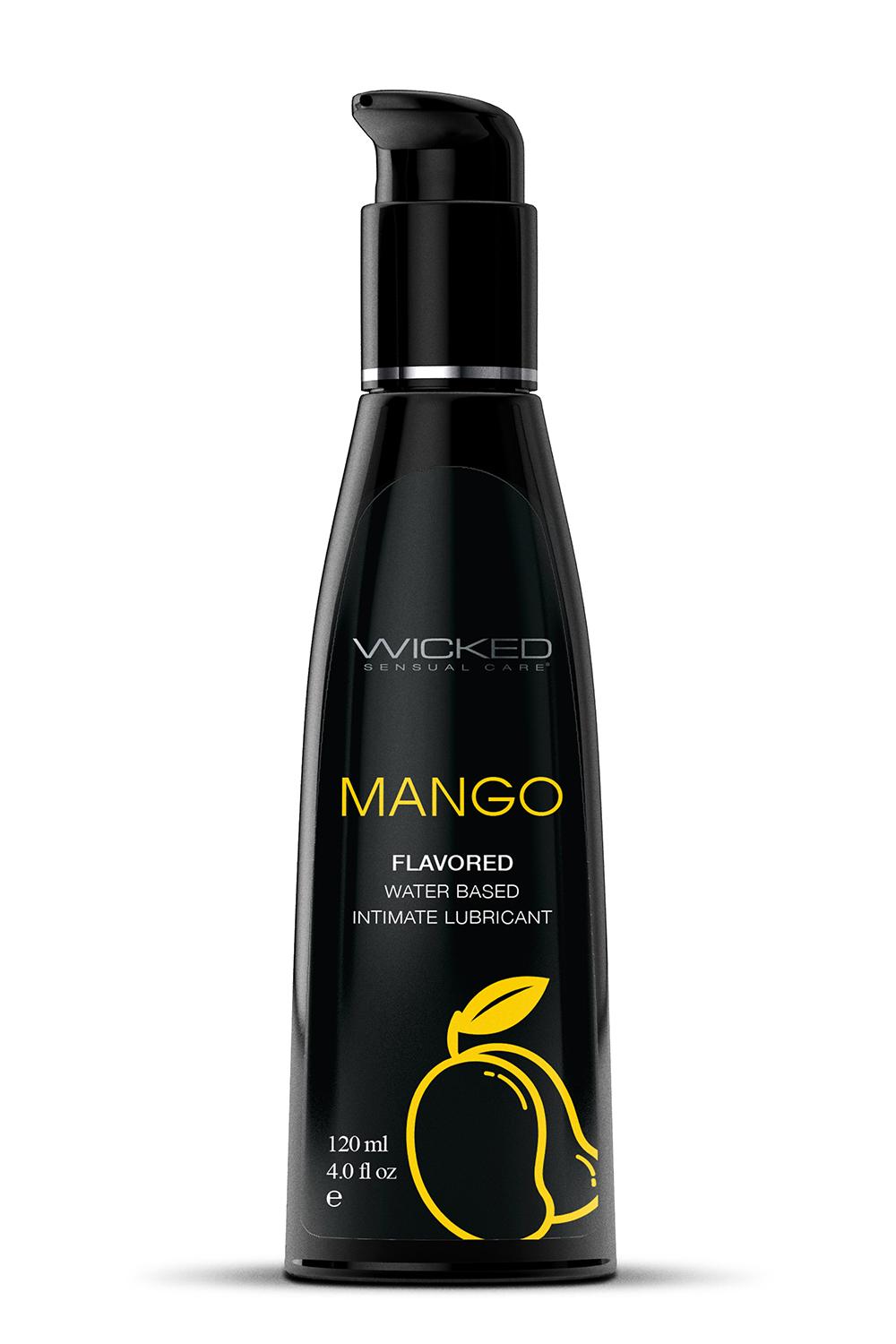Їстівний лубрикант зі смаком Манго WICKED AQUA Mango Lube 120 мл