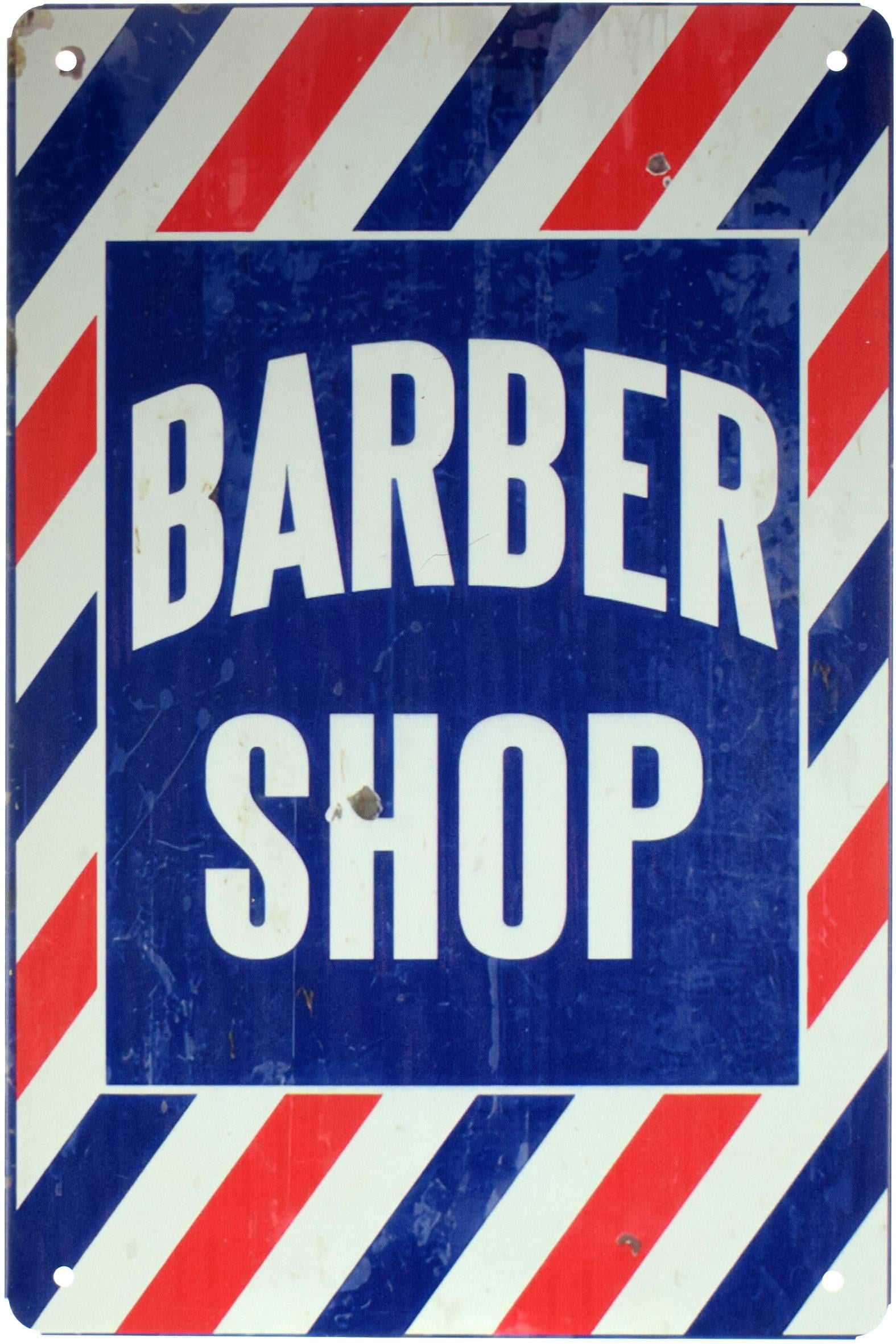 Табличка металева Барбершоп/Barber Shop Vintage Style 20x30 см