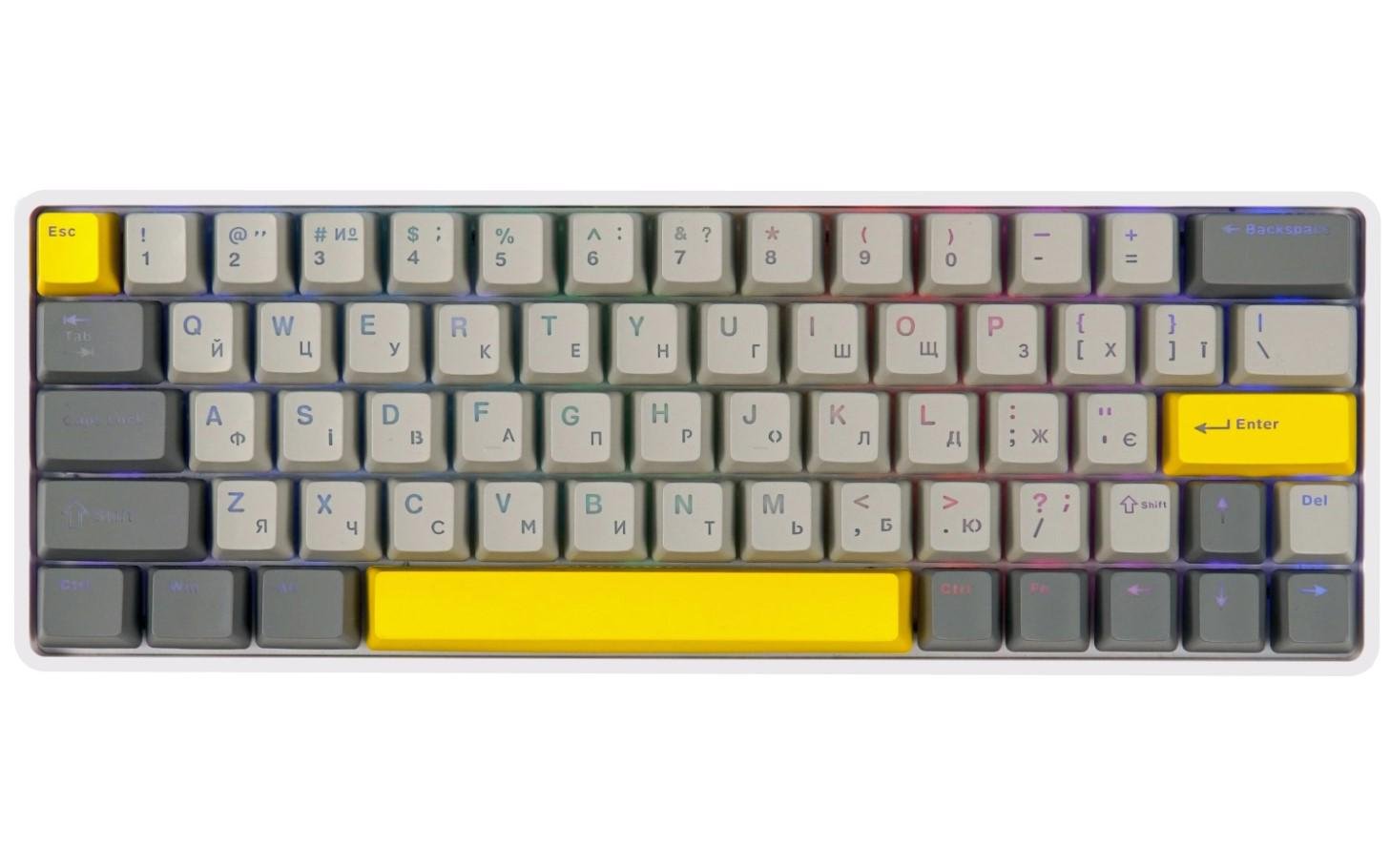 Клавиатура игровая механическая беспроводная EPOMAKER EP-64 Black 2,4G/BT/USB RGB Mulan Switch Linear Hot-Swap