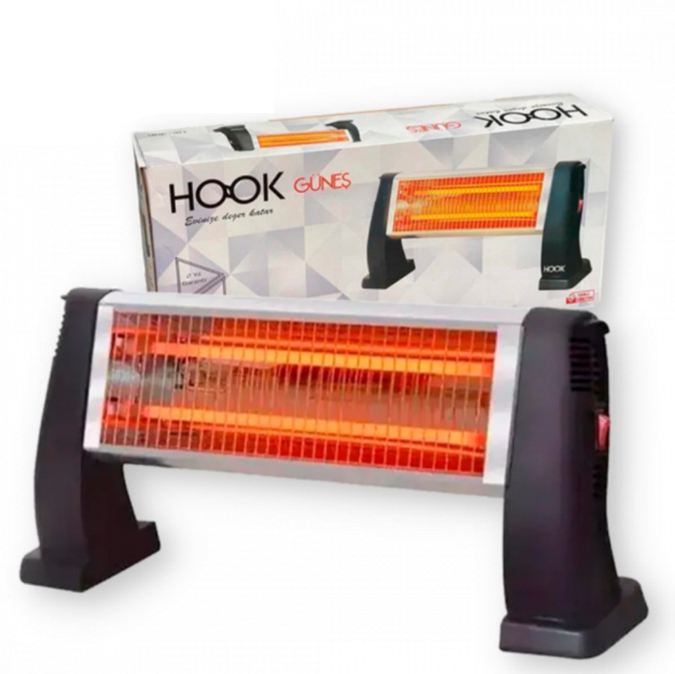 Инфракрасный напольный электрообогреватель HOOK HK406 кварцевый 1000W (29439956) - фото 3 Инфракрасный напольный электрообогреватель HOOK HK406 кварцевый 1000W (29439956) - фото 3