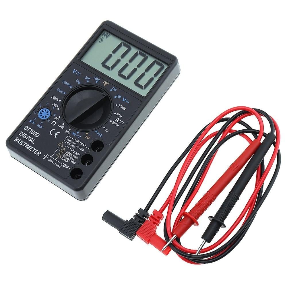 Мультиметр универсальный переносной Digital Tech DT700D с дисплеем Черный (3-9-66-104)