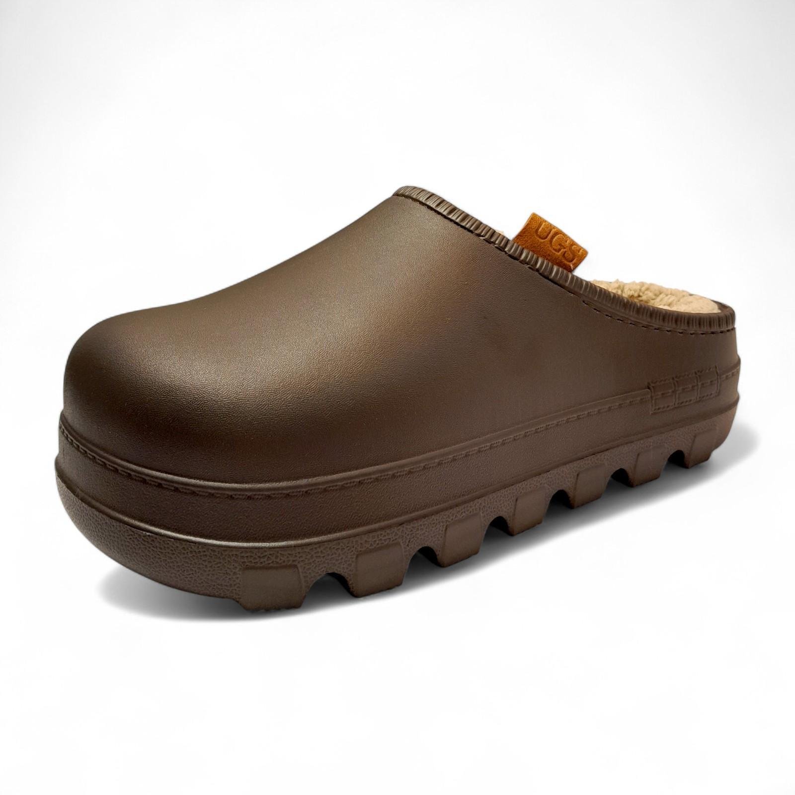 Сабо женские утепленные GIPANIS р. 39 25 см Коричневый (2807598093) - фото 3