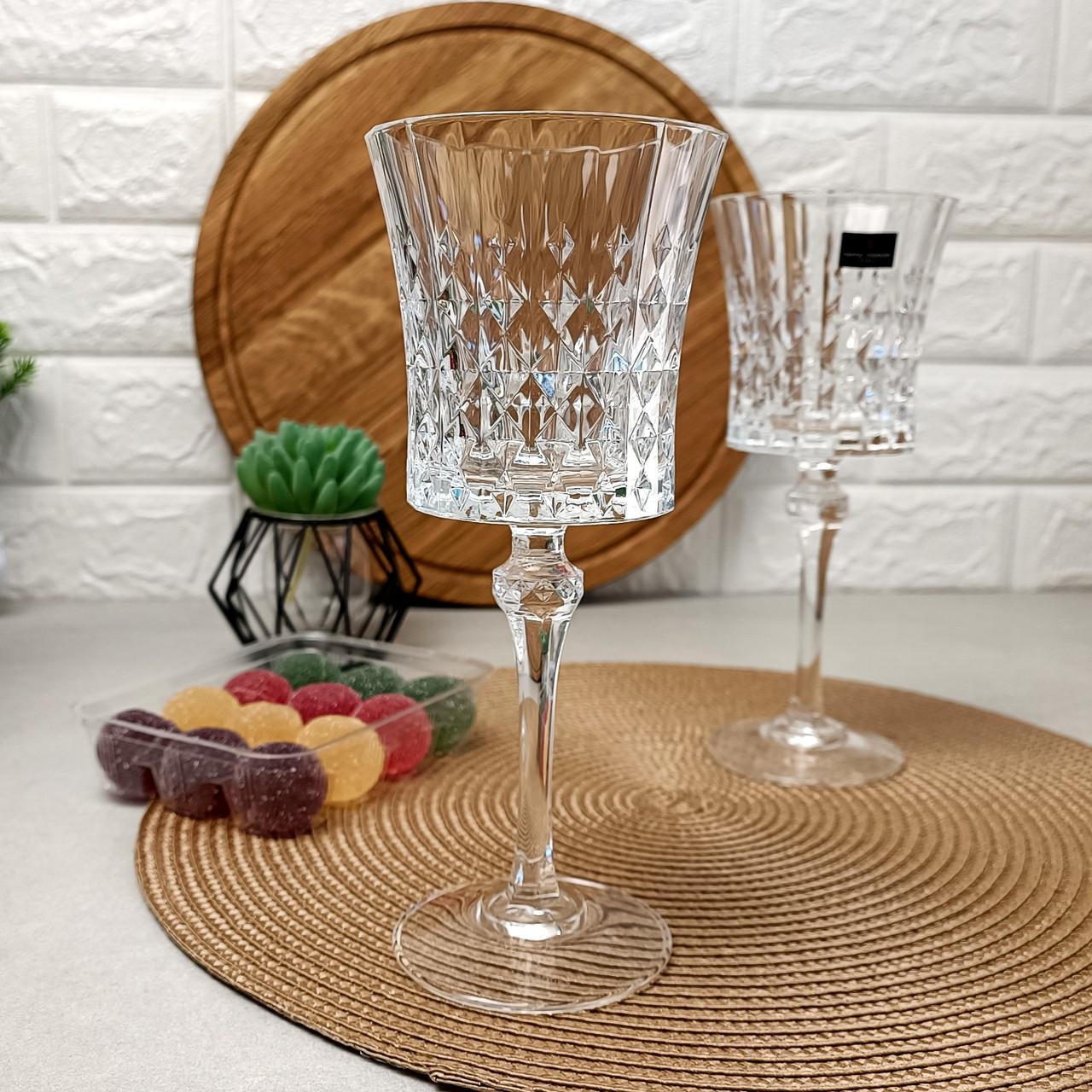 Набір винних келихів з кришталевого скла Eclat Lady Diamond 190 мл 6 шт. (L9744)