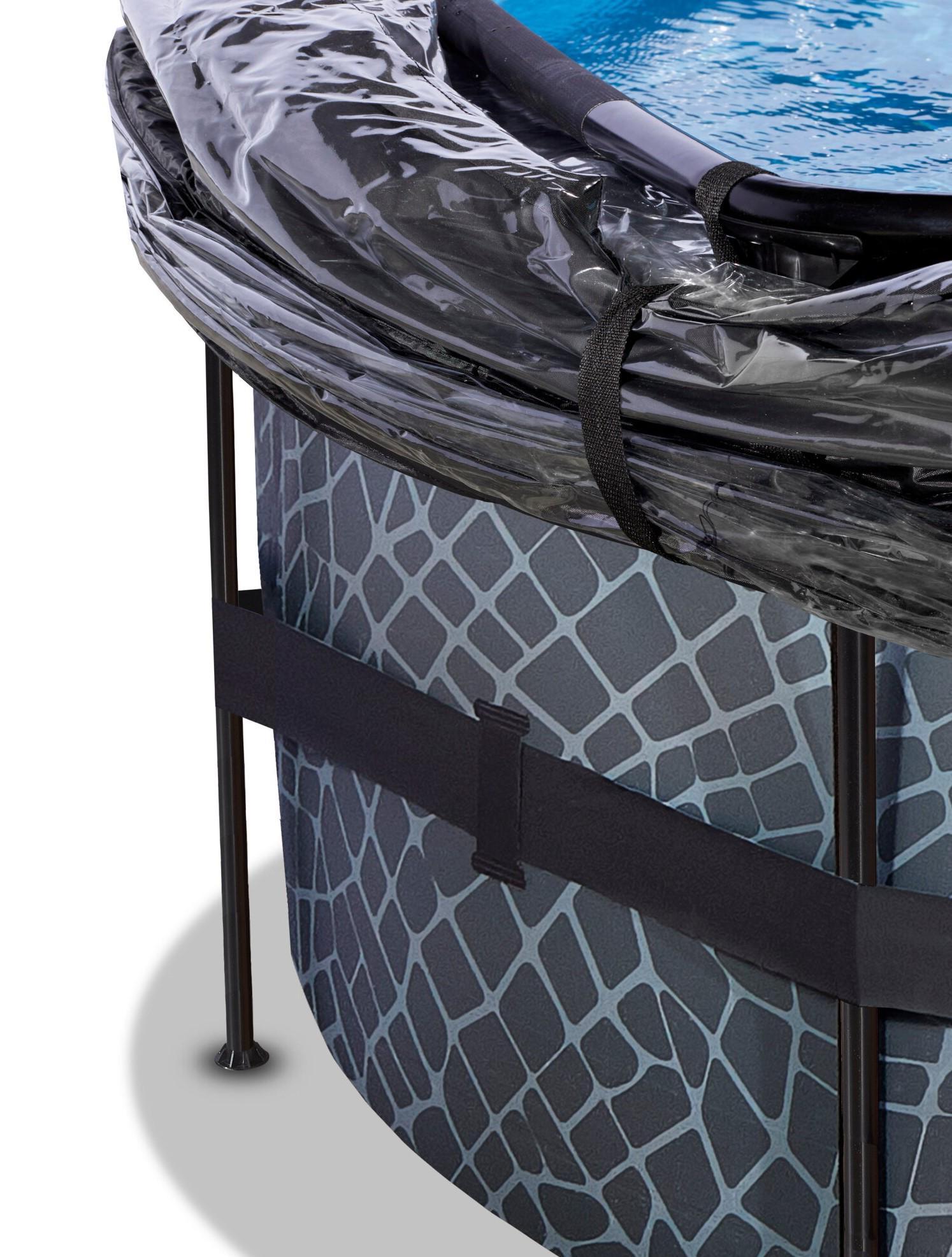 Бассейн с куполом Exit Toys 488х122 см песочный фильтр Камень (1346758810) - фото 6 Бассейн с куполом Exit Toys 488х122 см песочный фильтр Камень (1346758810) - фото 6