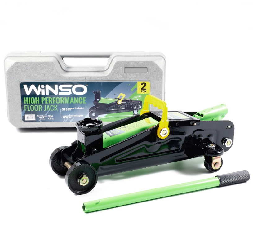 Домкрат подкатной Winso 171730 2 т 7,2 кг подъем 125-310 мм чемодан