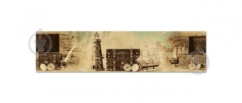 Наклейки кухонный фартук  Zatarga "Компас" 600х2500 мм Кофе с молоком (Z180333)