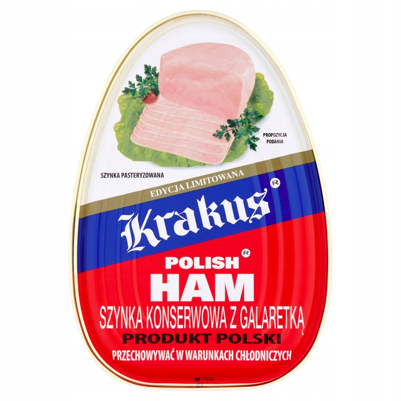 Ветчина Krakus Pilish Ham Szynka Konserwowa z Galaretka 455 г