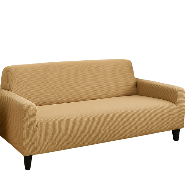 Чехол для трехместного дивана Slavich стрейч-жаккард 195х230 см Кофейный (24088917)