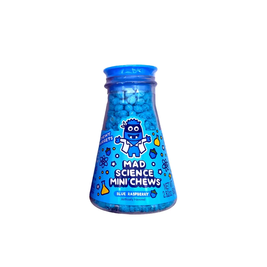 Конфеты жевательные Sweet Bandit Mad Science Blue Raspberry 48 г (2087925937)
