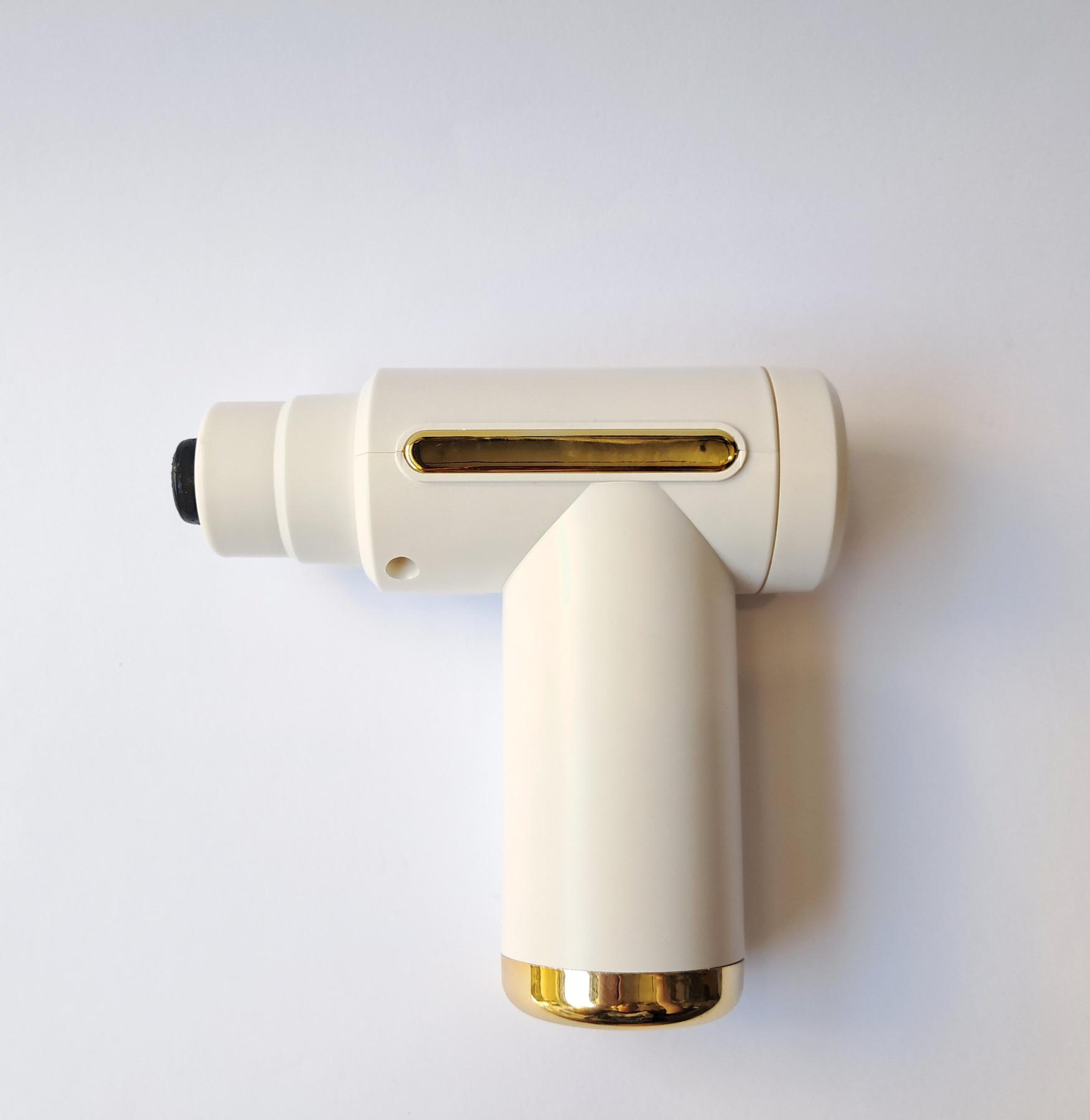 Массажер для тела аккумуляторный Fascial Gun сенсорный 4 Белый насадки (YR-2-1) - фото 3 Массажер для тела аккумуляторный Fascial Gun сенсорный 4 Белый насадки (YR-2-1) - фото 3