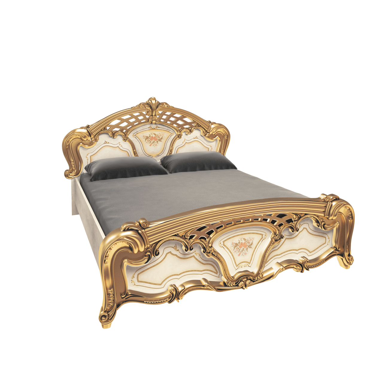 Кровать без каркаса Миро-Марк Regina 160х200 см Радика бежевый/Золотой (RGG-36-RB) Кровать без каркаса Миро-Марк Regina 160х200 см Радика бежевый/Золотой (RGG-36-RB)