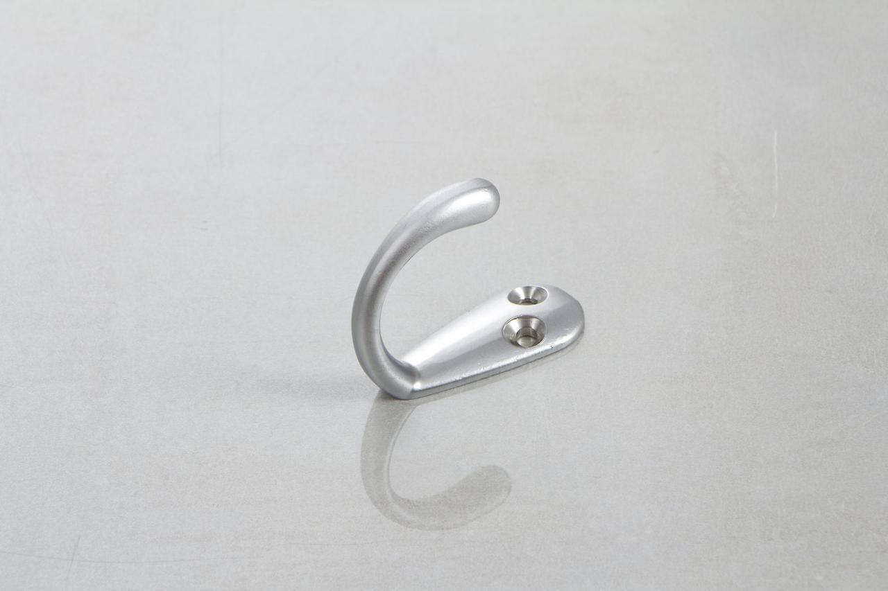 Крючок мебельный одинарный GTV MALAGA C0 Алюминий (WZ-MALAG-C0-05)