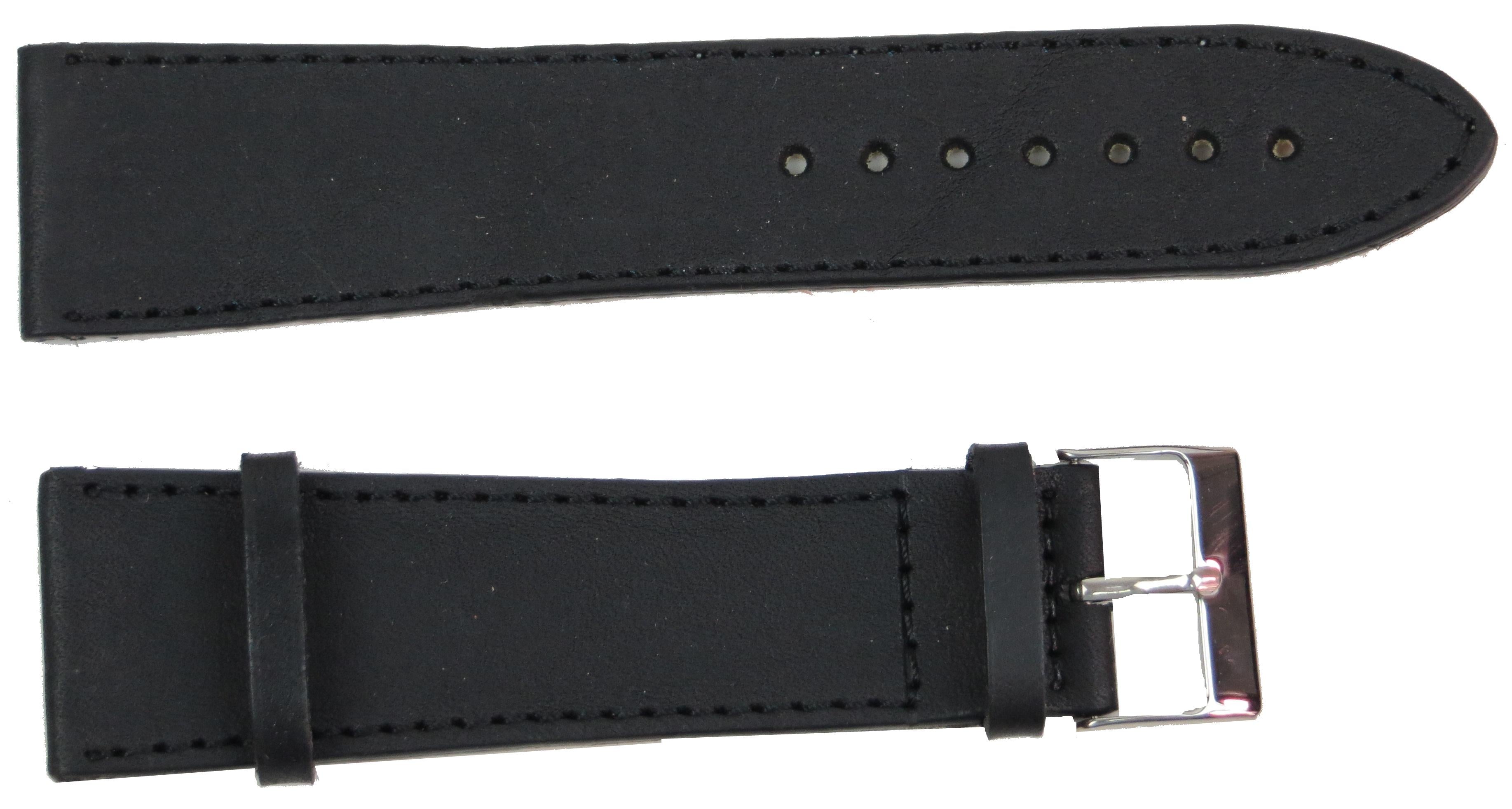 Ремінець для годинника Mykhail Ikhtyar Ш26 мм Чорний (S26-699S black)