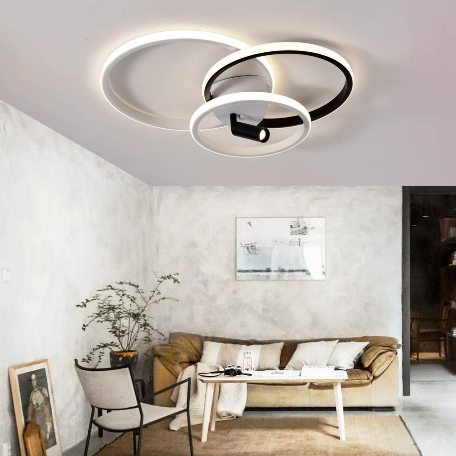 Люстра умная LED Smart 70 Вт Белый/Черный