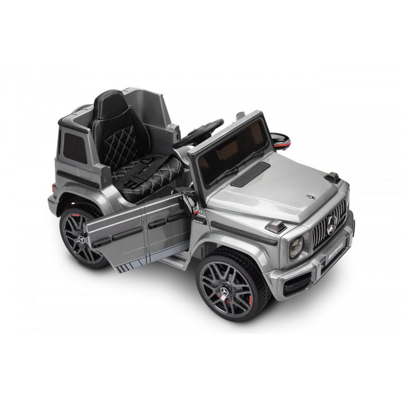 Электромобиль детский Caretero Mercedes Benz G63 AMG 2 мотора по 35 W пульт ДУ Silver (387239) - фото 5