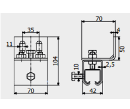 Кронштейн Roll Grand Стрикс М настінний для підвісних систем/механізмів і воріт - фото 2 Кронштейн Roll Grand Стрикс М настінний для підвісних систем/механізмів і воріт - фото 2