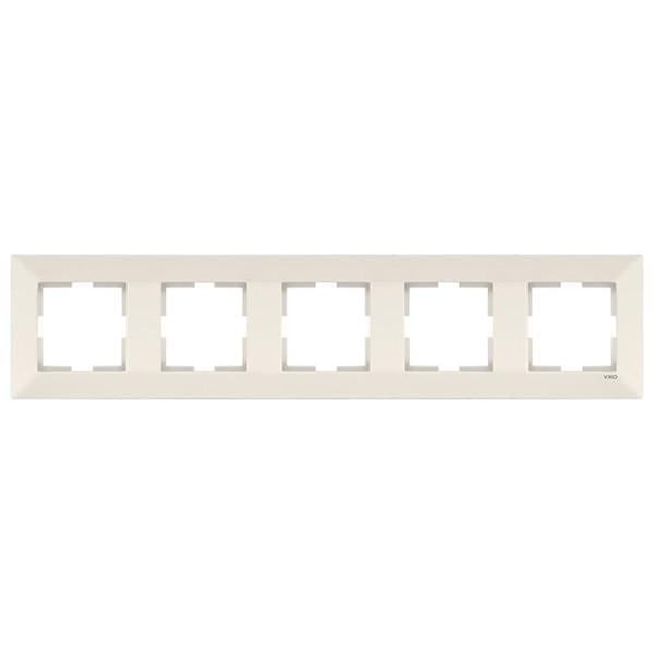 Рамка пятиместная горизонтальная Viko Meridian Кремовой (00000012522)