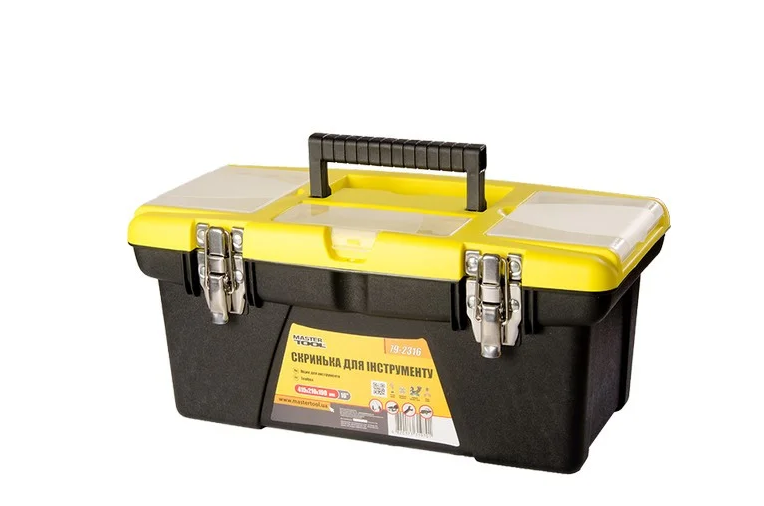 Ящик для інструменту MasterTool 16" 415х210х190 мм зі зйомними органайзерами та металевими замками (79-2316)