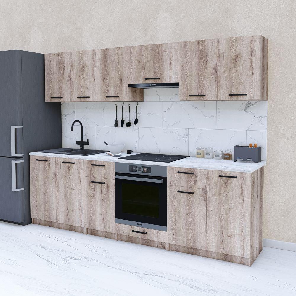 Готовая кухня модульная 2,6 м Аликанте (МП33в) - фото 1 Готовая кухня модульная 2,6 м Аликанте (МП33в) - фото 1