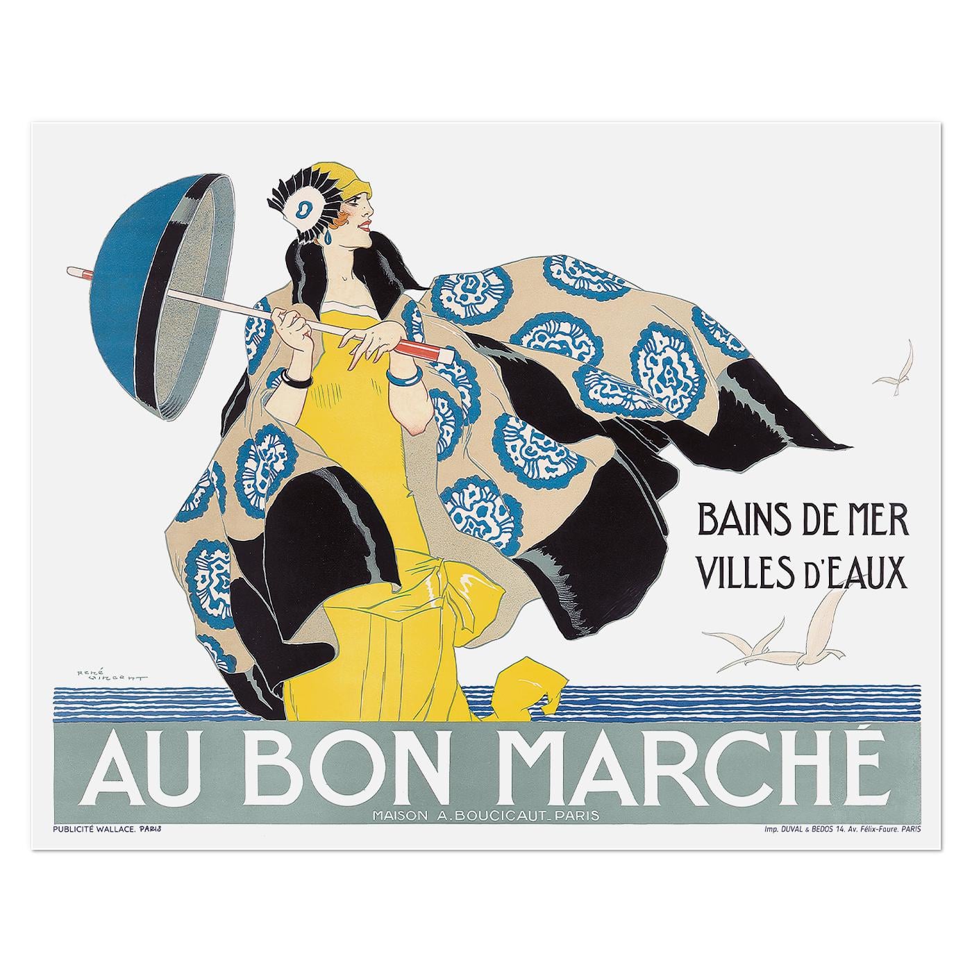 Плакат винтажный Au Bon Marche 1925 60x48 см (0280) Плакат винтажный Au Bon Marche 1925 60x48 см (0280)