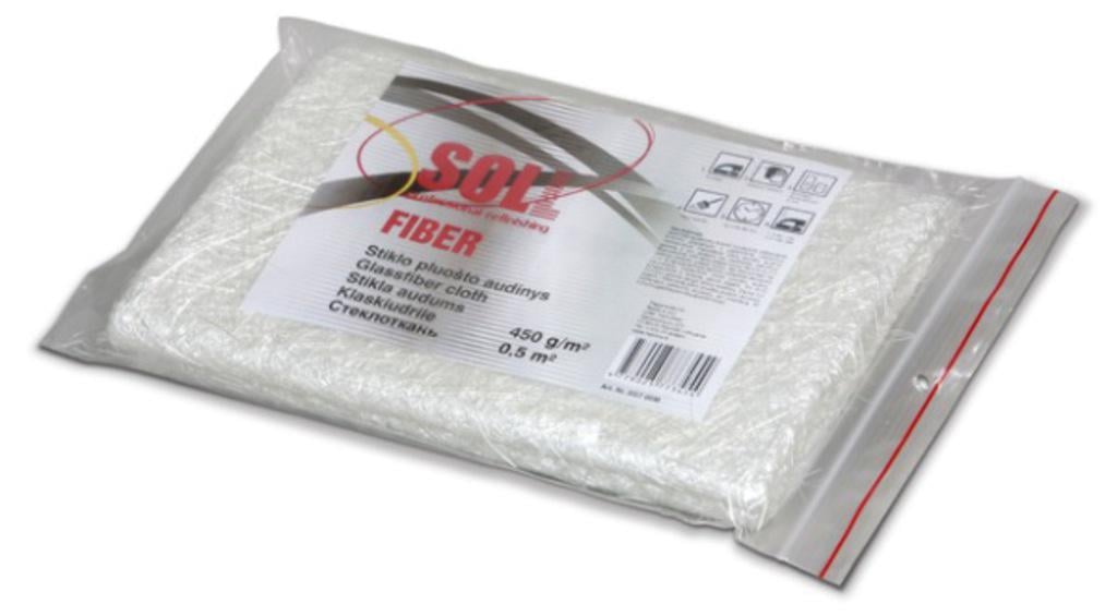 Стекловолокно SOLL Fiber 450 г/м.кв. 0,5 м.кв. (000032537)